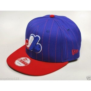 NEW ERA 9Fifty Montreal Expos Baseball Cooperstown Pinsnap2  Cap Hat Blue  eb-36410425